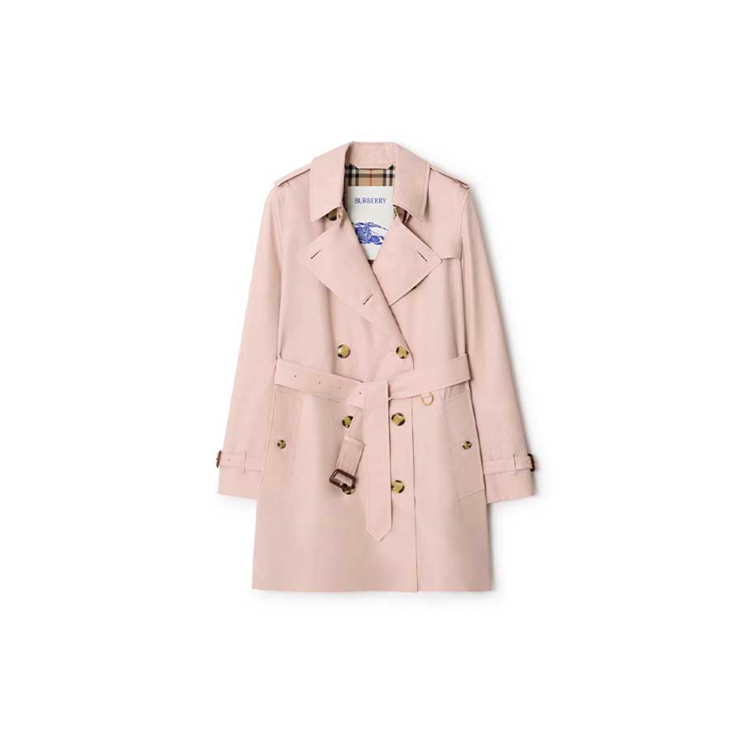 BURBERRY KURZER TRENCHCOAT KENSINGTON AUS TROPENGABARDINE P81237461
